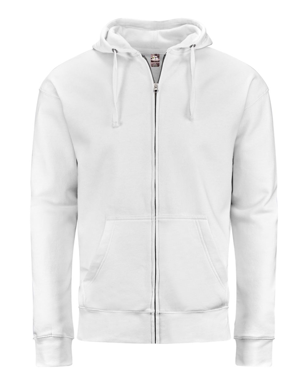 J. America Unisex BTB Fleece Hooded Full-Zip Sweatshirt. 8723 - White