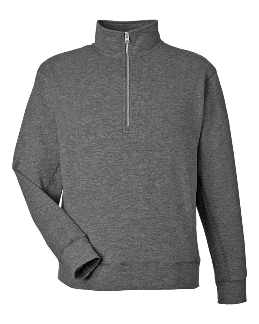 J. America Unisex Electric Fleece Quarter-Zip Sweatshirt. 8741 - Electric Onyx