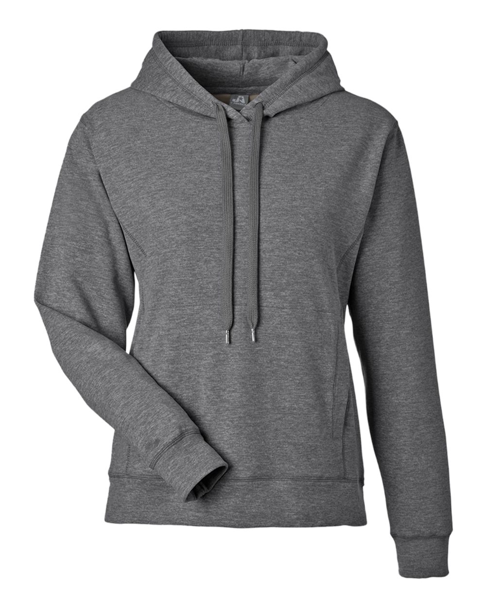 J. America Women's Electric Fleece Hooded Sweatshirt. 8742 - Electric Onyx
