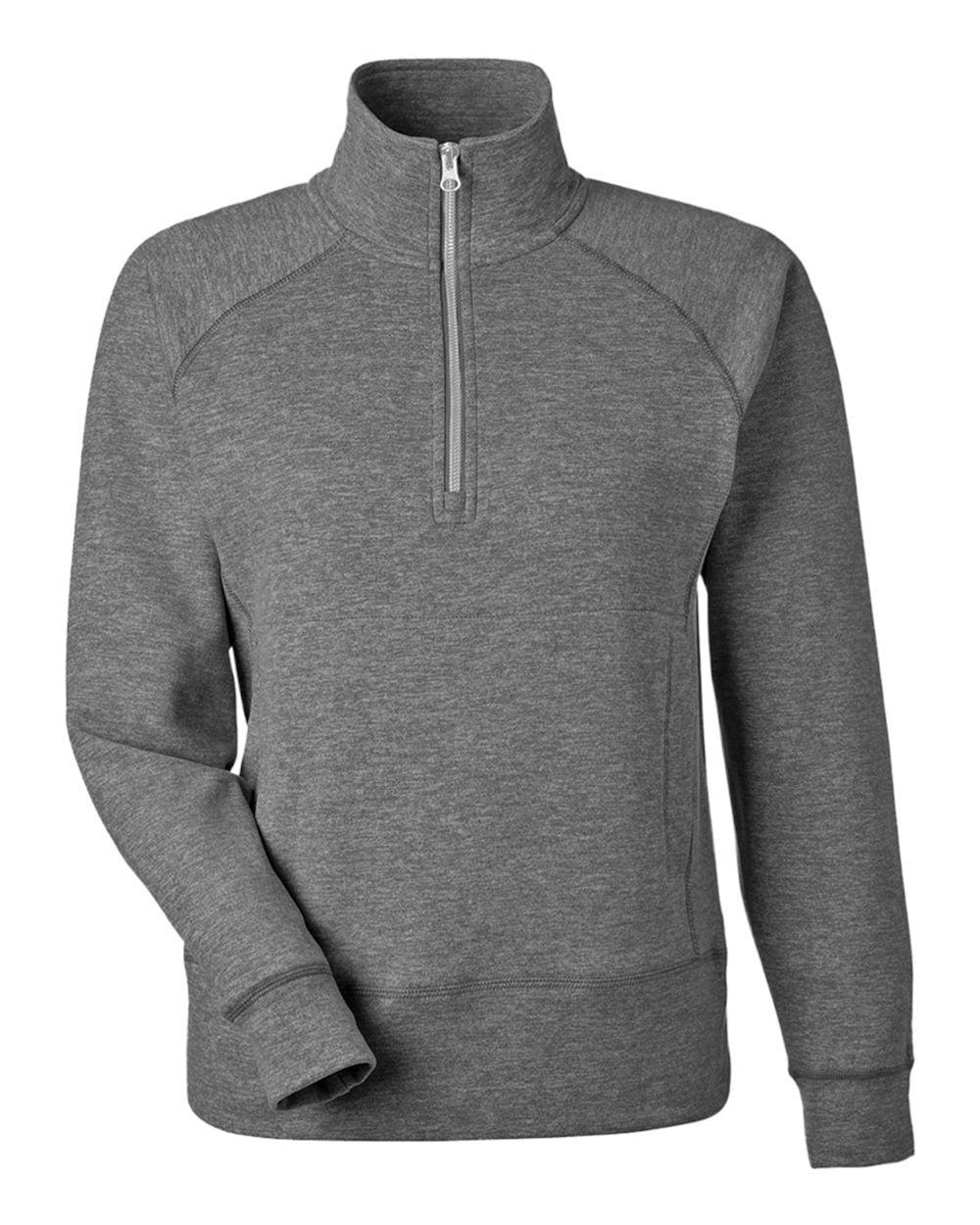 J. America Women's Electric Fleece Quarter-Zip Sweatshirt. 8743 - Electric Onyx