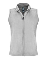 J. America Women's Element Fleece Vest. 8764 - Grey