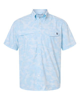 HUK Men's Tidepoint Printed Short Sleeve Shirt. H1500220 - Coastal Drift