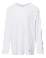 HUK Youth Pursuit Long Sleeve T-Shirt. H712L004 - White