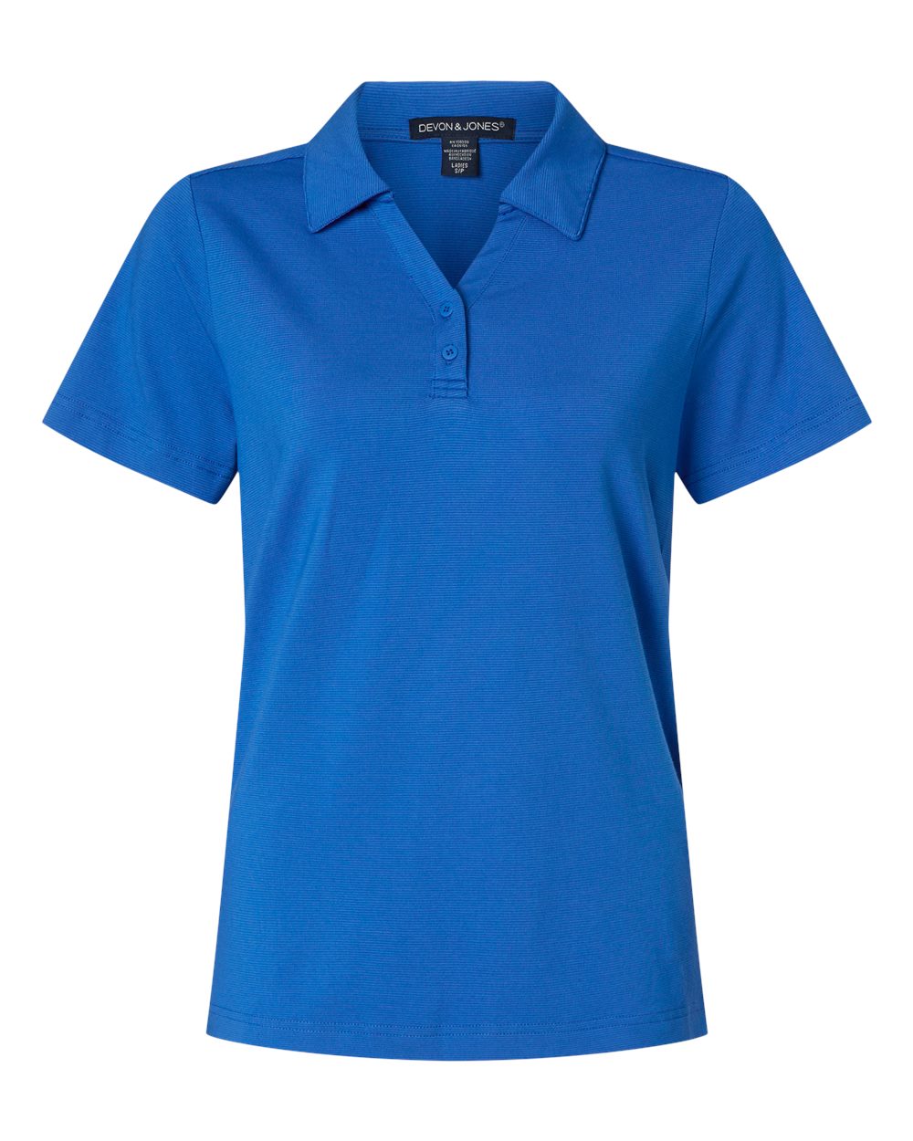 Devon & Jones Women's Motion Shadow Stripe Polo. DG115W - French Blue