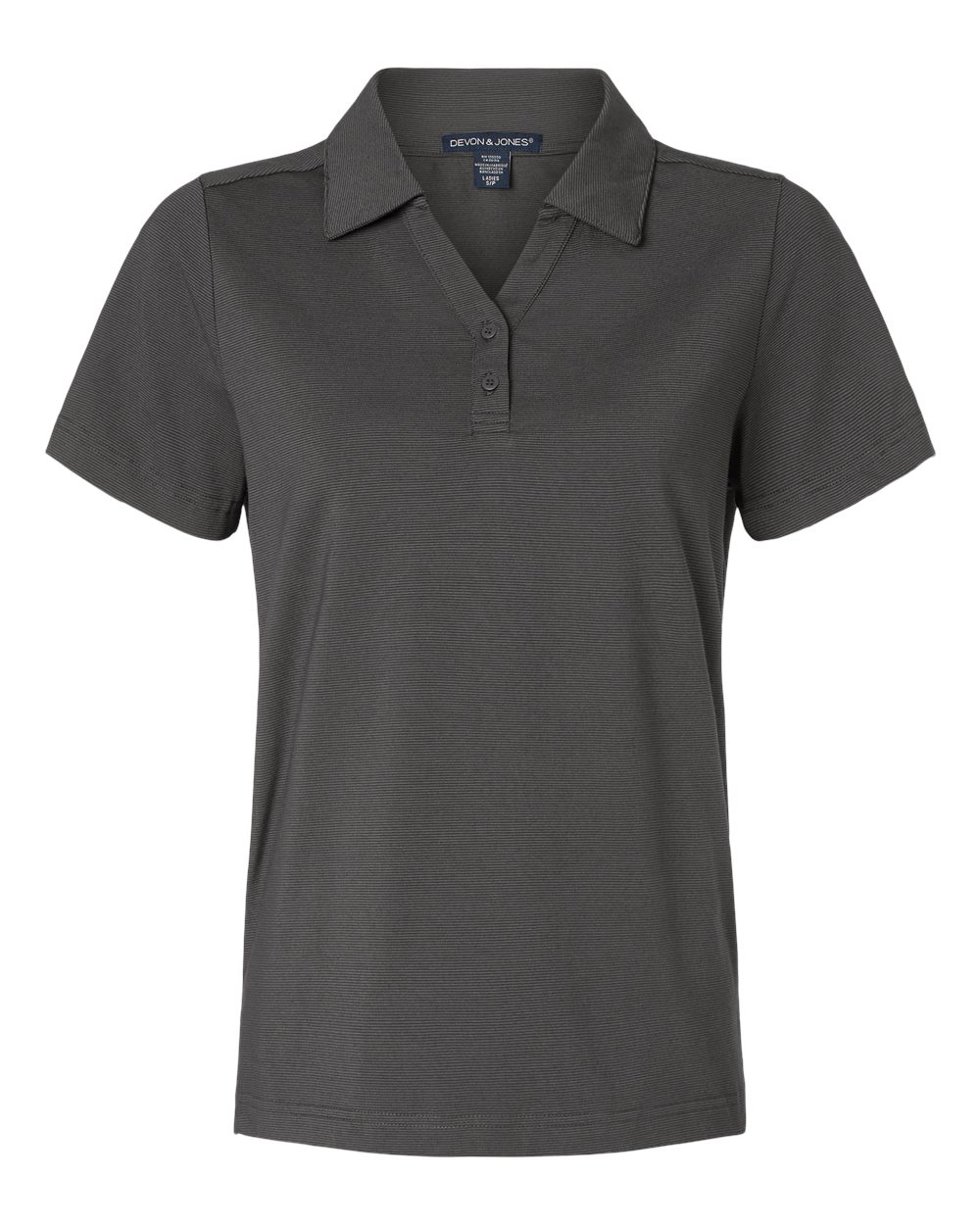Devon & Jones Women's Motion Shadow Stripe Polo. DG115W - Graphite