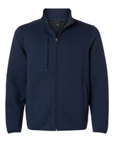 North End Men's Aspen Herringbone Fleece Full-Zip. NE425 - Classic Navy