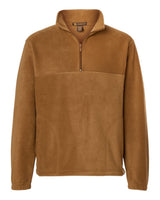 Harriton Men's Fleece Quarter-Zip Pullover. M980 - Duck Brown