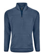 J. America Unisex Pebble Fleece Quarter-Zip Pullover. 8773 - Baltic