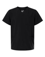 Hanes Men's V-Neck 3 Pocket Scrub Top. HMB002 - Black