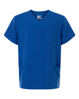 Hanes Men's V-Neck 3 Pocket Scrub Top. HMB002 - Royal Blue