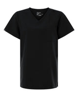Hanes Women's V-Neck 1 Pocket Scrub Top. HSB000 - Black