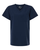 Hanes Women's V-Neck 1 Pocket Scrub Top. HSB000 - Navy