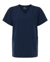 Hanes Women's V-Neck 3 Pocket Scrub Top. HSB002 - Navy