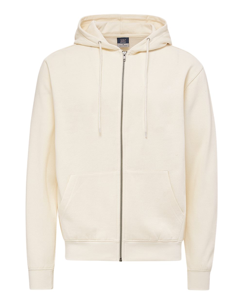 MV Sport Unisex Retro Heather Full-Zip Hooded Sweatshirt. 2349 - Ecru
