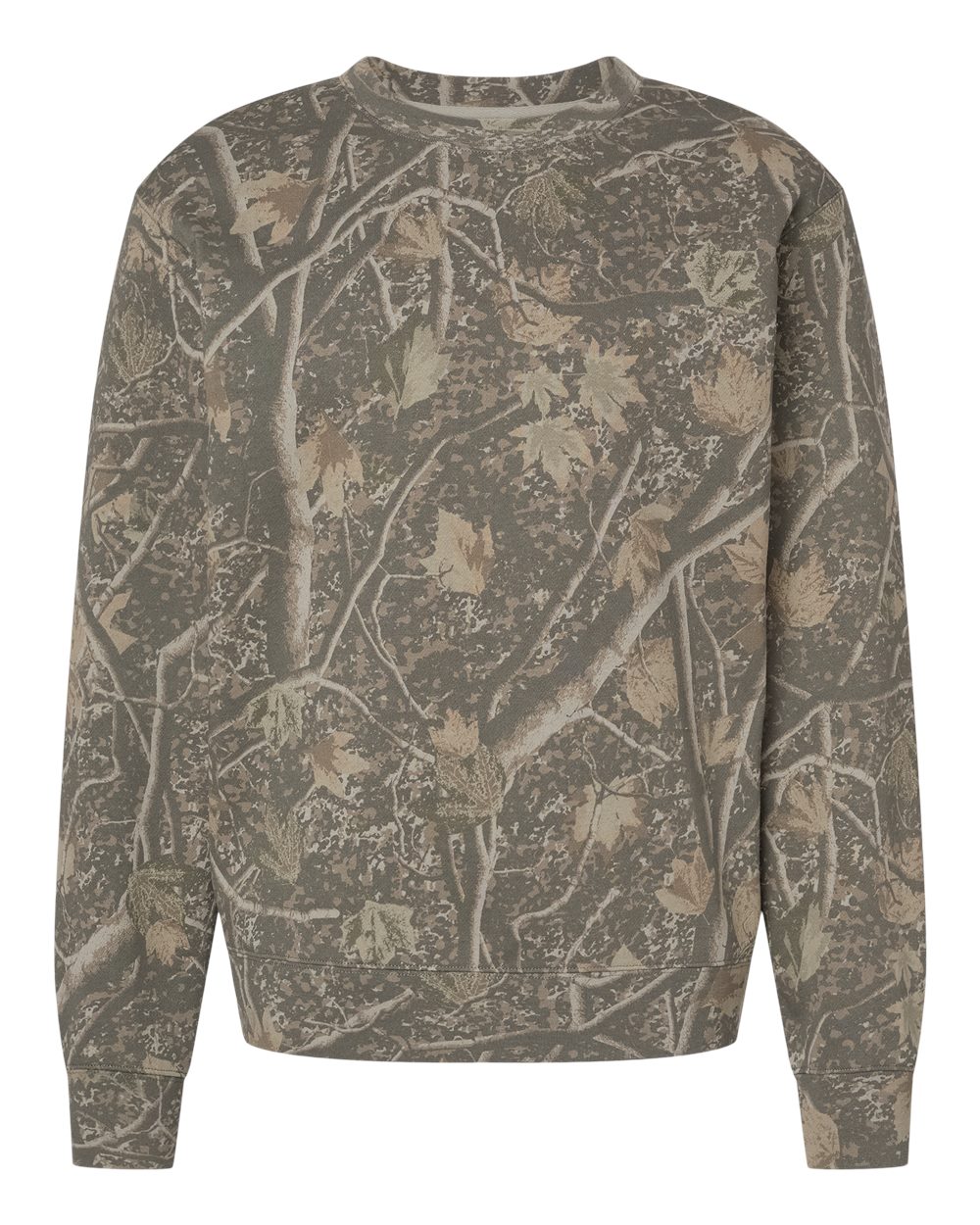 Independent Trading Co. Unisex Midweight Crewneck Sweatshirt. SS3000 - Deadwood Tree Camo