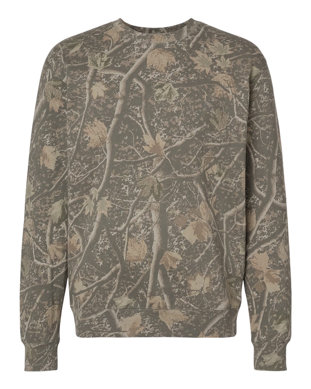 Independent Trading Co. Unisex Heavyweight Crewneck Sweatshirt. IND3000 - Deadwood Tree Camo