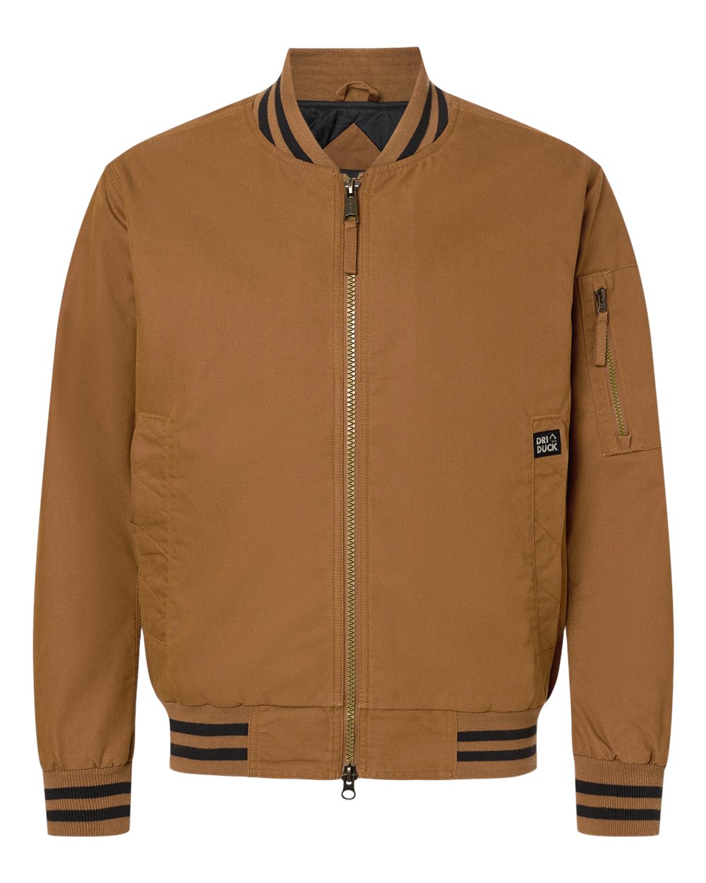 DRI DUCK Men's Rogue Dura-Duck Dry Canvas Bomber Jacket. 5056 - Saddle