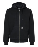 Berne Apparel Men's Heritage Grid Fleece-Lined Full-Zip Hooded Sweatshirt. SZ107 - Black