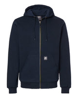 Berne Apparel Men's Heritage Grid Fleece-Lined Full-Zip Hooded Sweatshirt. SZ107 - Navy