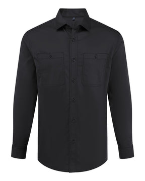 Artisan Collection by Reprime Unisex Utility 2.0 Service Shirt. RP021 - Stay Black