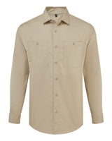 Artisan Collection by Reprime Unisex Utility 2.0 Service Shirt. RP021 - Stay Khaki