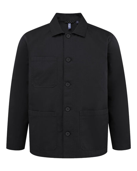 Artisan Collection by Reprime Unisex Utility 2.0 Chore Jacket. RP022 - Stay Black