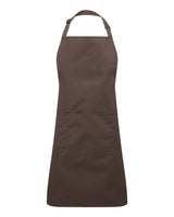 Artisan Collection by Reprime Recycled Pocket Bib Apron. RP154 - Brown