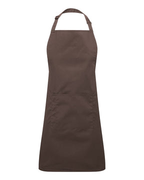 Artisan Collection by Reprime Recycled Pocket Bib Apron. RP154 - Brown