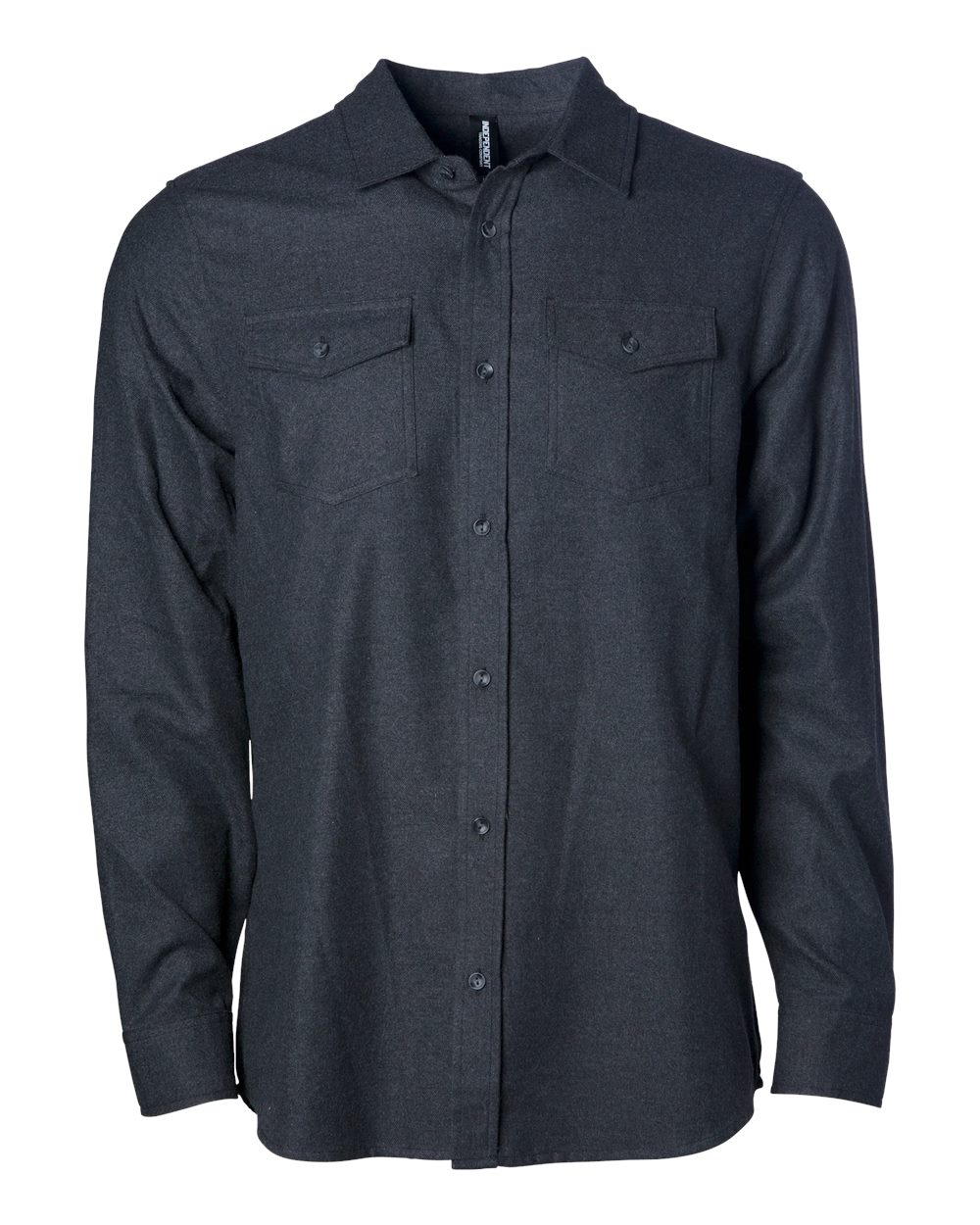 Independent Trading Co. Unisex Flannel Shirt. EXP50F - Charcoal Heather