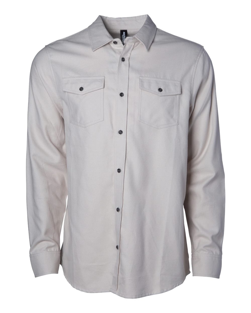 Independent Trading Co. Unisex Flannel Shirt. EXP50F - Ivory Heather