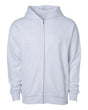 Independent Trading Co. Unisex Avenue Midweight Full-Zip Hooded Sweatshirt. IND280ZIP - Ash Heather