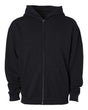 Independent Trading Co. Unisex Mainstreet Heavyweight Full-Zip Hooded Sweatshirt. IND420ZIP - Black