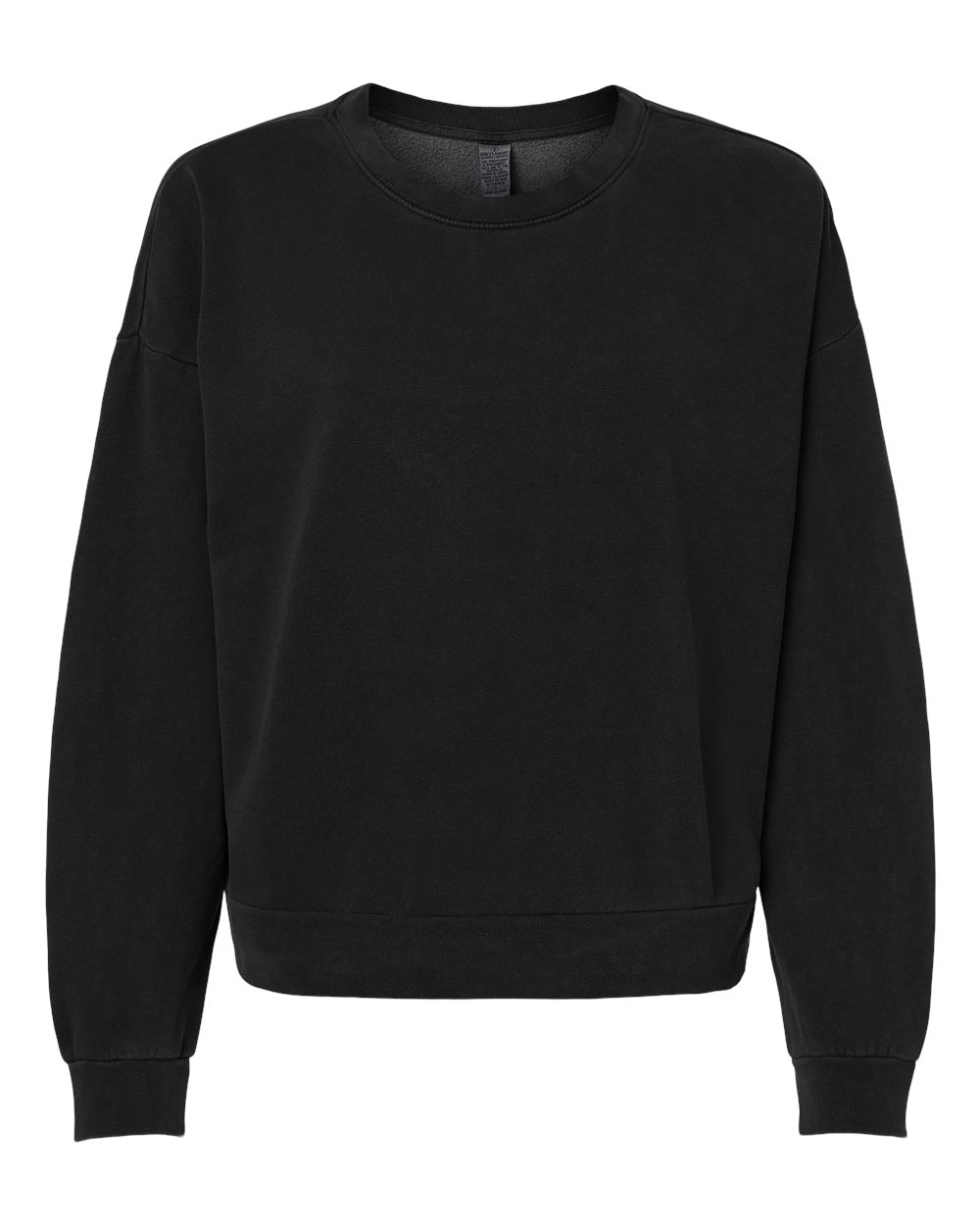 Independent Trading Co. Women's California Wave Wash Sunday Crewneck Sweatshirt. PRM2700 - Black