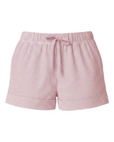 Boxercraft Women's Seersucker Shorts. BW6507 - Pink/ White Stripe