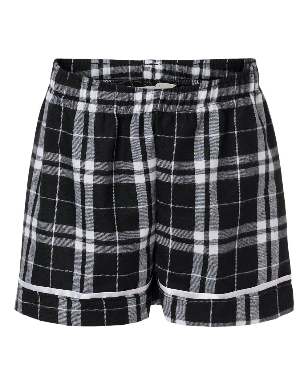 Boxercraft Youth Flannel Shorts. BY6501 - Black/ White Plaid