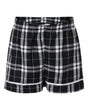 Boxercraft Youth Flannel Shorts. BY6501 - Black/ White Plaid