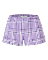 Boxercraft Youth Flannel Shorts. BY6501 - Lavender Carnegie Plaid