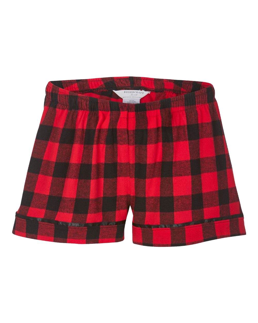 Boxercraft Youth Flannel Shorts. BY6501 - Red/ Black Buffalo