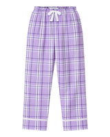 Boxercraft Youth Wide Cuff Flannel Pants. BY6603 - Lavender Carnegie Plaid