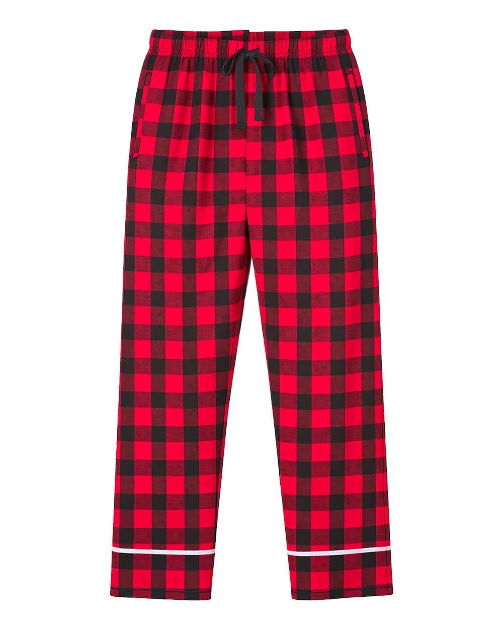 Boxercraft Youth Wide Cuff Flannel Pants. BY6603 - Red/ Black Buffalo