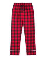 Boxercraft Youth Wide Cuff Flannel Pants. BY6603 - Red/ Black Buffalo