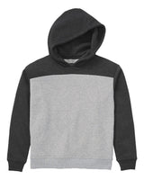 Boxercraft Youth Colorblocked Hooded Sweatshirt. BY5404 - Charcoal Heather/ Oxford