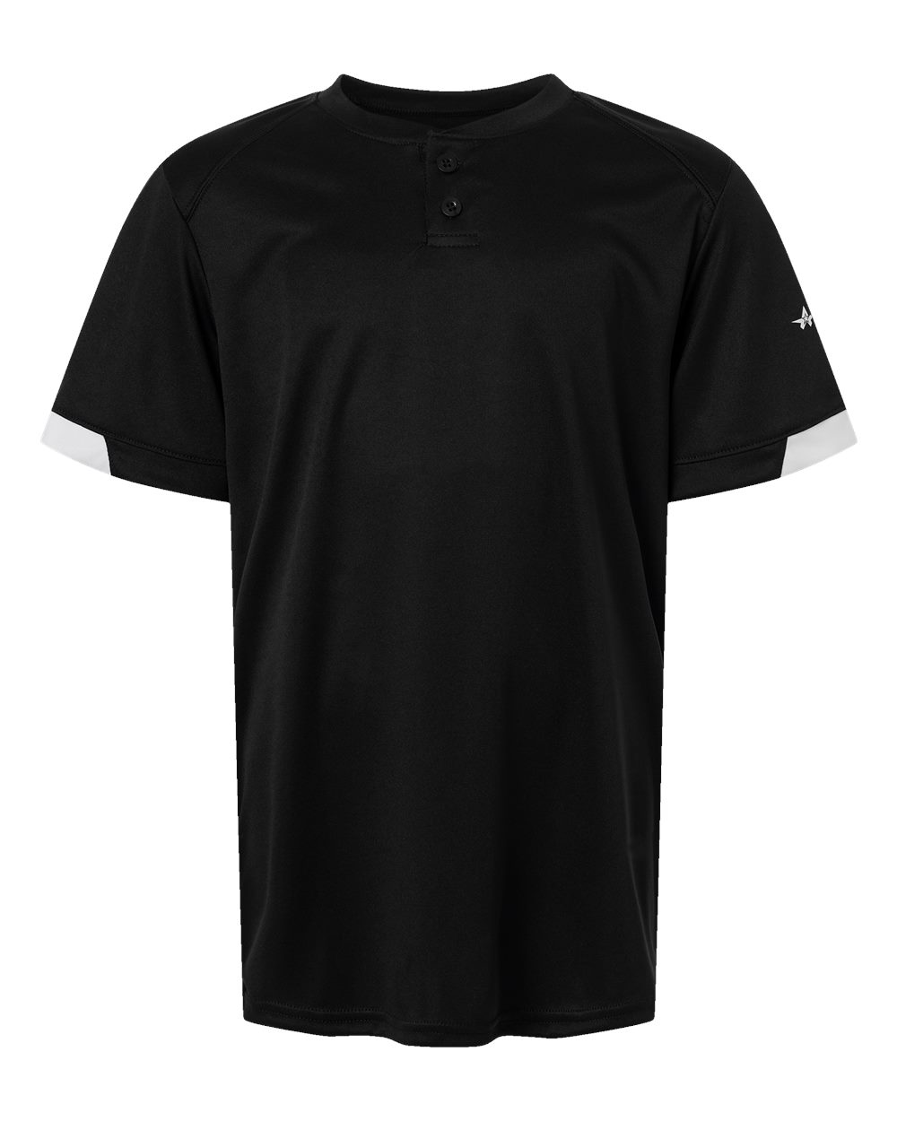 Alleson Athletic Youth On The Rise Two Button Jersey. 2950 - Black/ White
