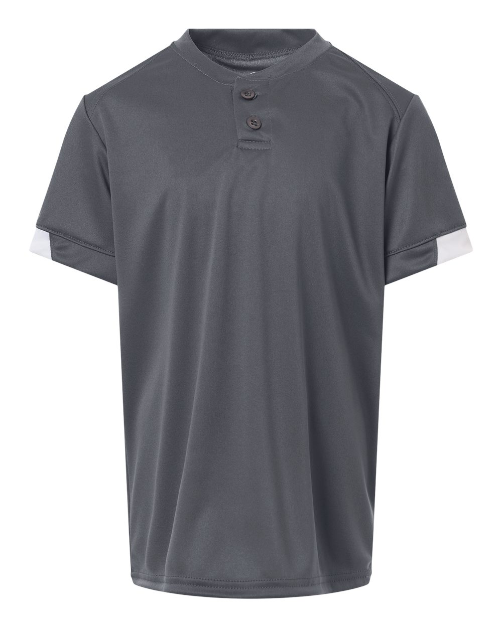 Alleson Athletic Youth On The Rise Two Button Jersey. 2950 - Graphite/ White