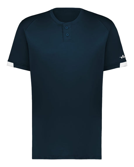 Alleson Athletic Youth On The Rise Two Button Jersey. 2950 - Navy/ White