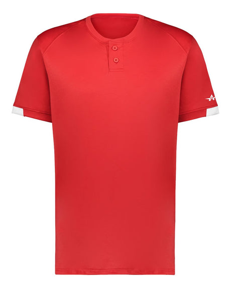 Alleson Athletic Youth On The Rise Two Button Jersey. 2950 - Red/ White