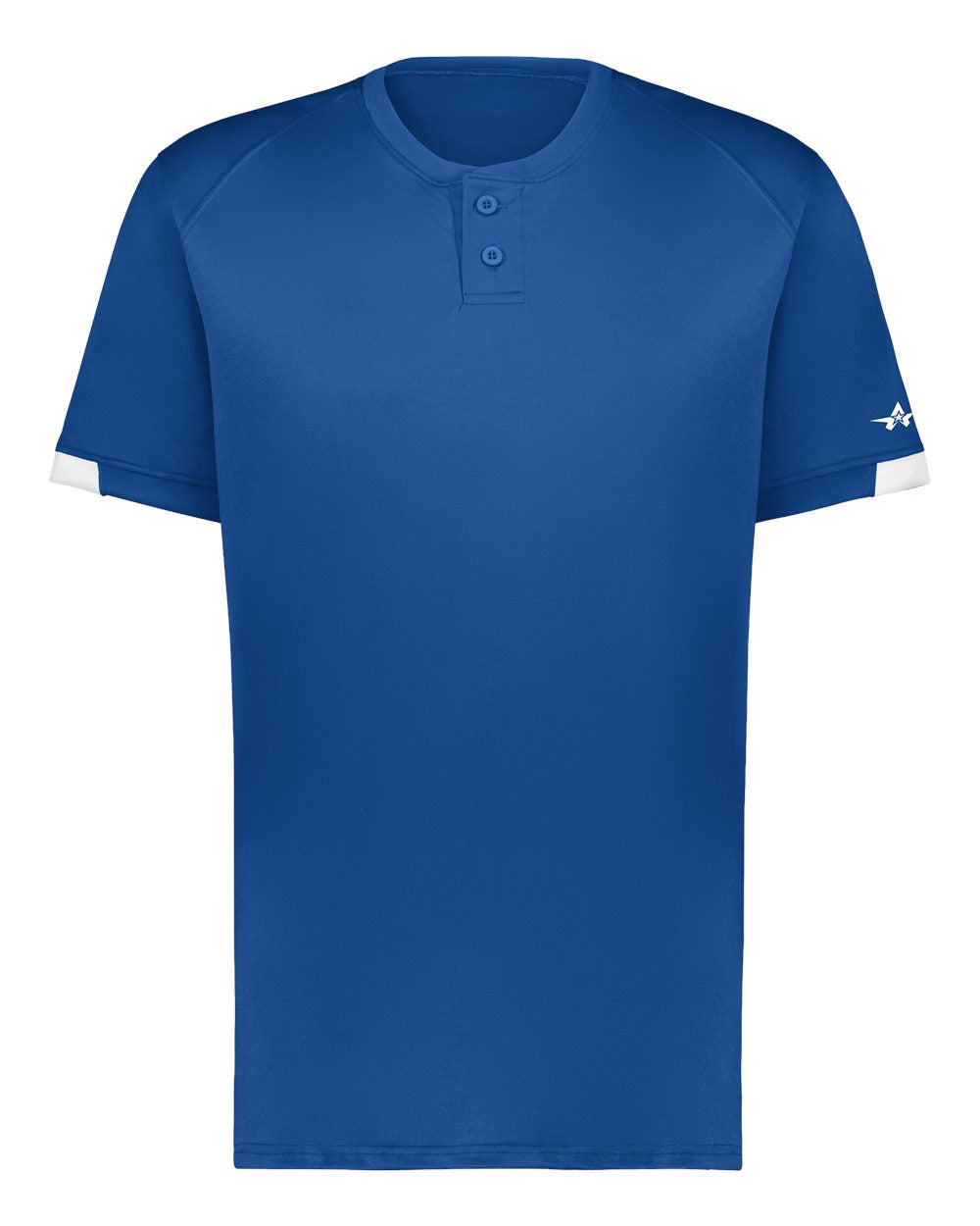 Alleson Athletic Youth On The Rise Two Button Jersey. 2950 - Royal/ White