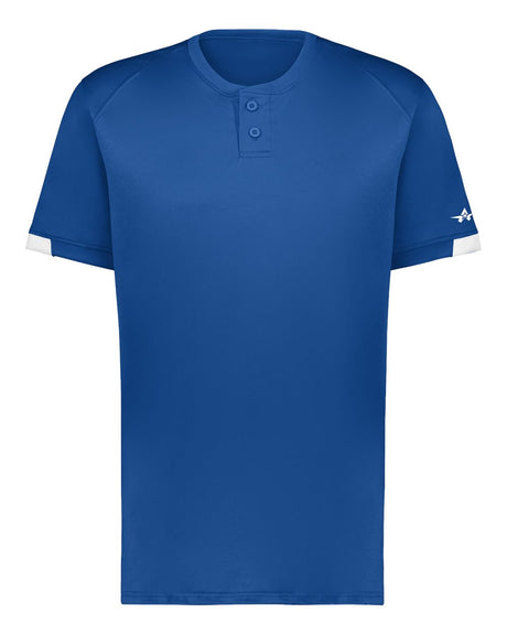 Alleson Athletic Youth On The Rise Two Button Jersey. 2950 - Royal/ White
