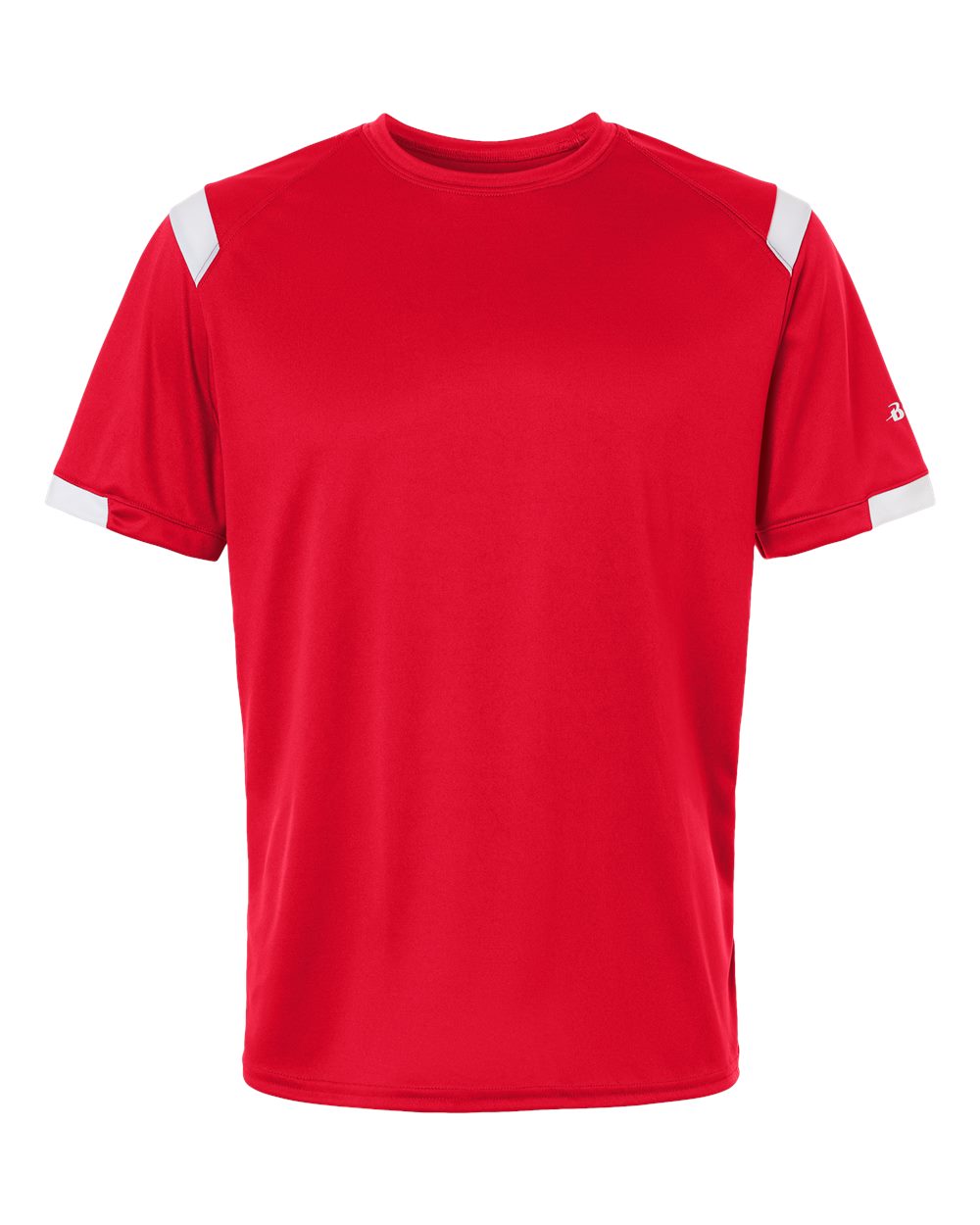 Badger Men's On The Rise T-Shirt. 4251 - Red/ White