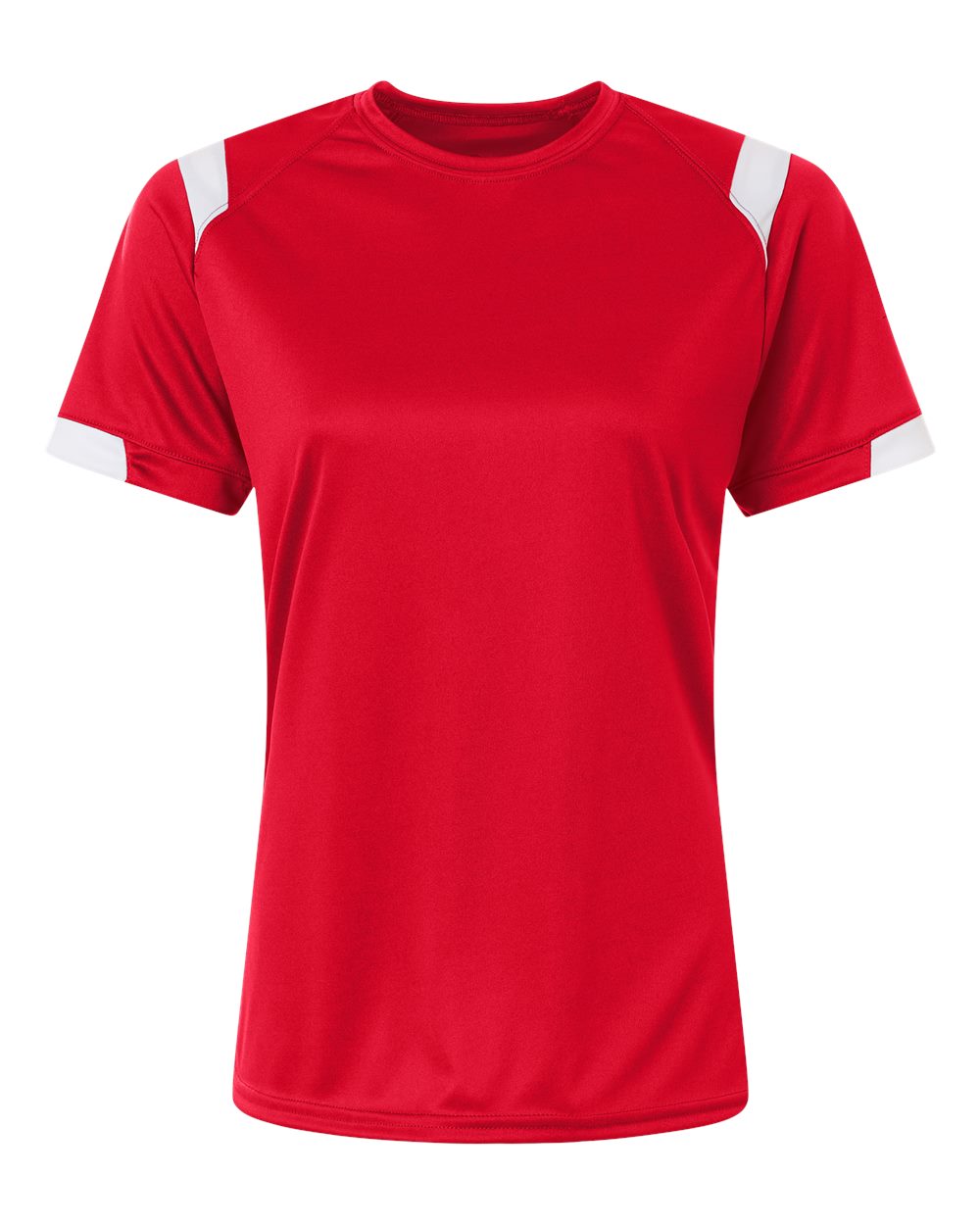 Badger Women's On The Rise T-Shirt. 4380 - Red/ White